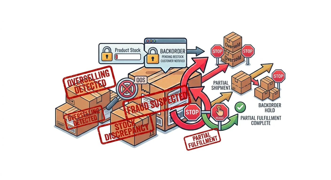 Backorders, Overselling, and Partial Fulfillment